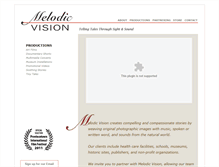 Tablet Screenshot of melodicvision.com